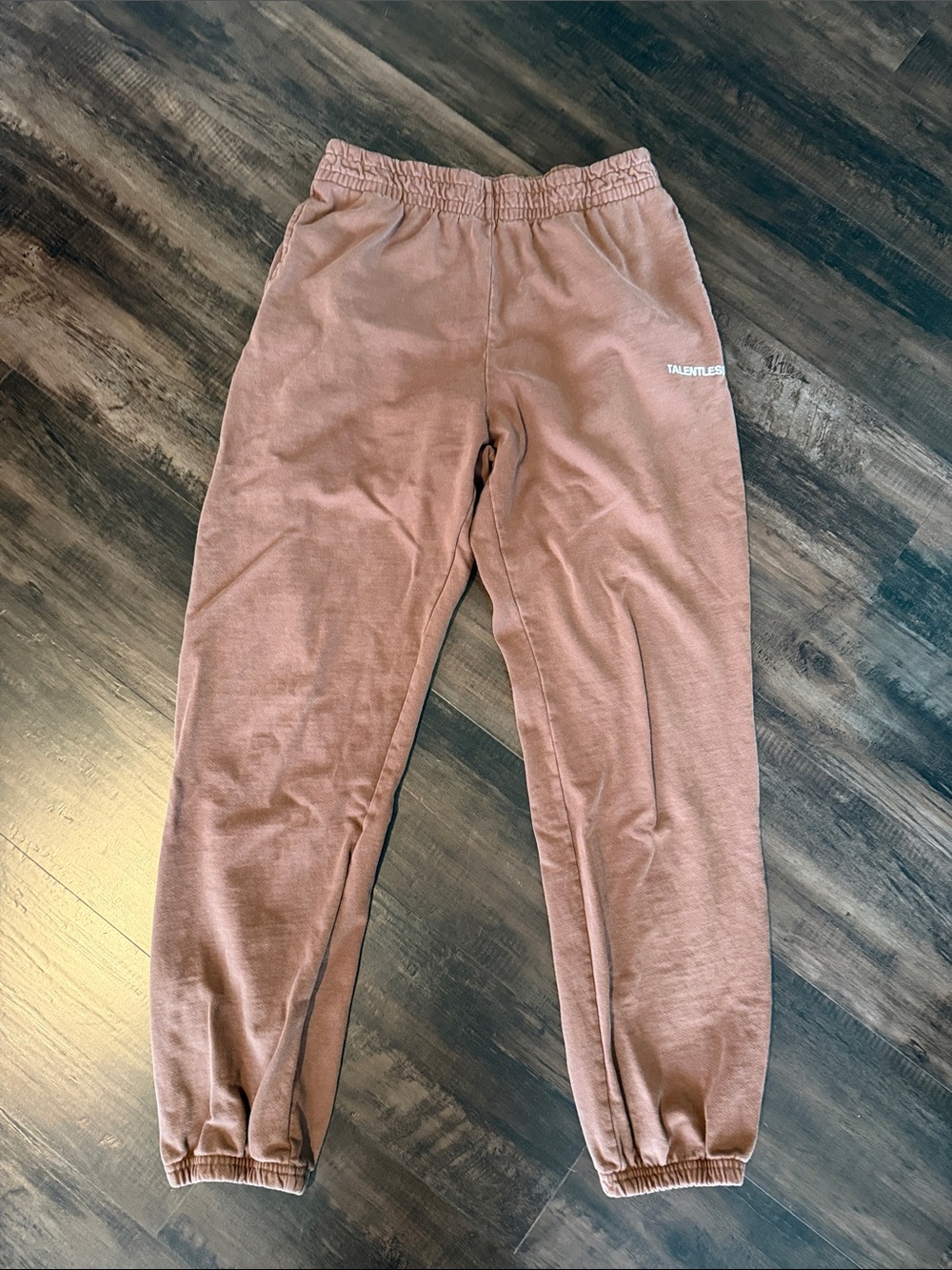 TALENTLESS Brown Track Joggers